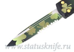 Нож Microtech Ultratech 121-2SPDS Green Lucky Cloverфотография - 2