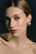 Серьги Пластика круглые