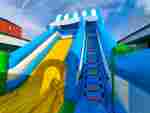 Коммерческий надувной батут-горка «Волна – 2», 9*5*7 м