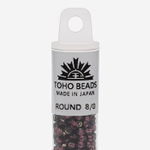 Японский бисер TOHO Round 8/0 (№26C), с внутренним серебрением, прозрачный