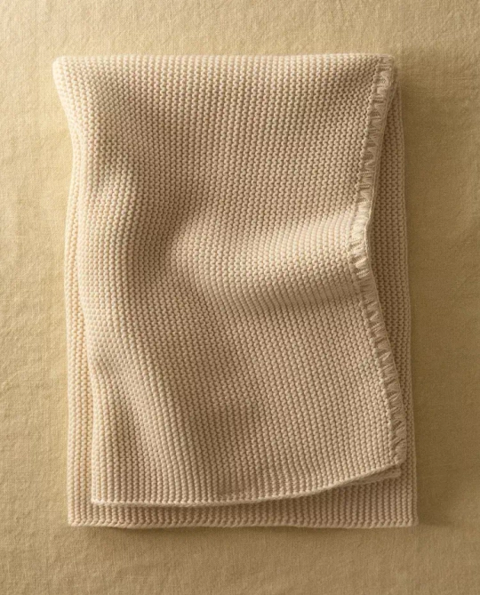 ZARA HOME ДЕТСКИЙ ПЛЕД, ЭКРЮ