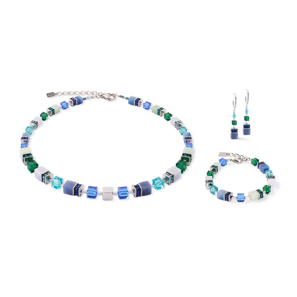 Серьги Coeur de Lion Blue-Green 3039/21-0705