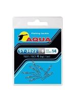 Карабин с вертлюгом для рыбалки SY-3022 №04 (упк. 8 шт.)