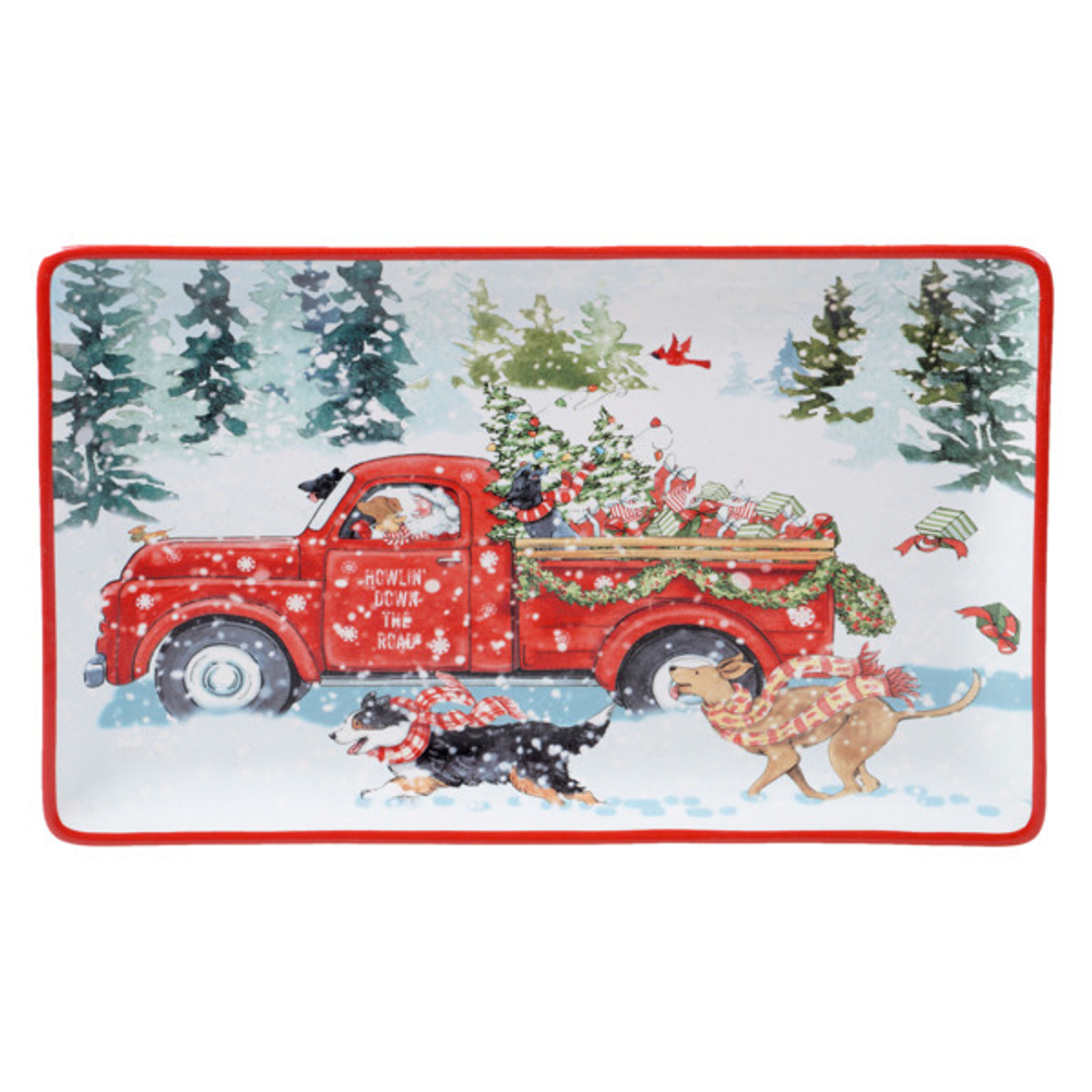 Блюдо прямоугольное Certified Int. Особый праздник Грузовик 36см