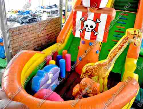 Коммерческий надувной батут "Побег из зоопарка"