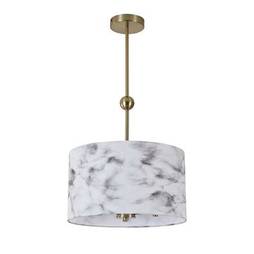 Люстра на штанге 3*E14 V000580 13036/3R Brass бронза Venato Indigo