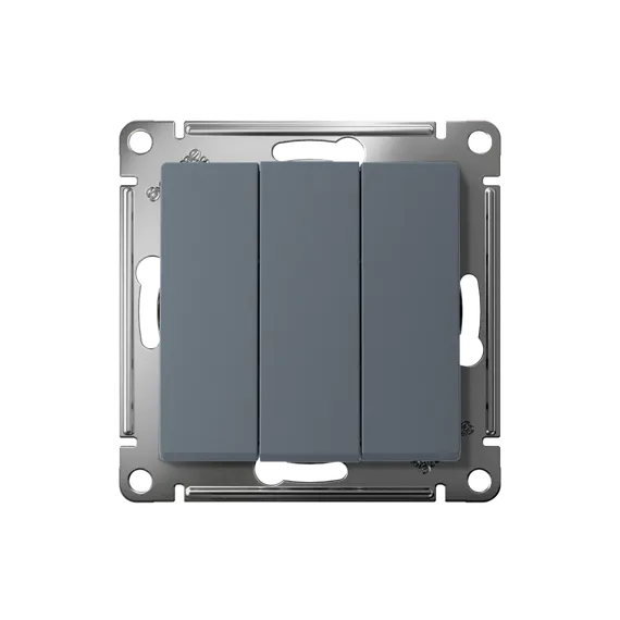 Выключатель 3-кл. СП AtlasDesign 10А IP20 (сх. 1+1+1) 10AX механизм грифель SE ATN000731