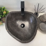 Раковина из речного камня RS-63466 (46*44*15) 0122