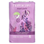 Natracare, Maxi, прокладки с поверхностью из органического хлопка, обычные, 14 шт.