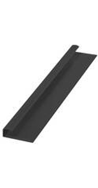 Стыковочный профиль торцевой 296*15 Черный