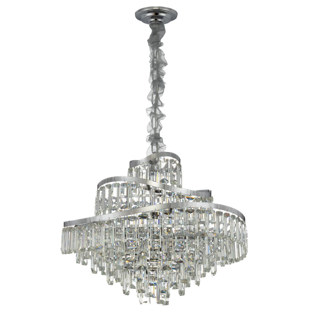 Citilux NAIAD CL315161 Люстра хрустальная подвесная Хром