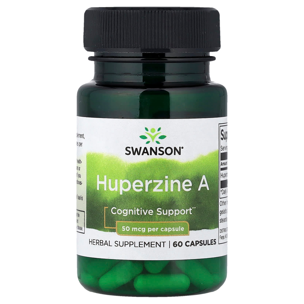 Swanson Vitamins, Гуперзин A, 50 мкг, 60 капсул