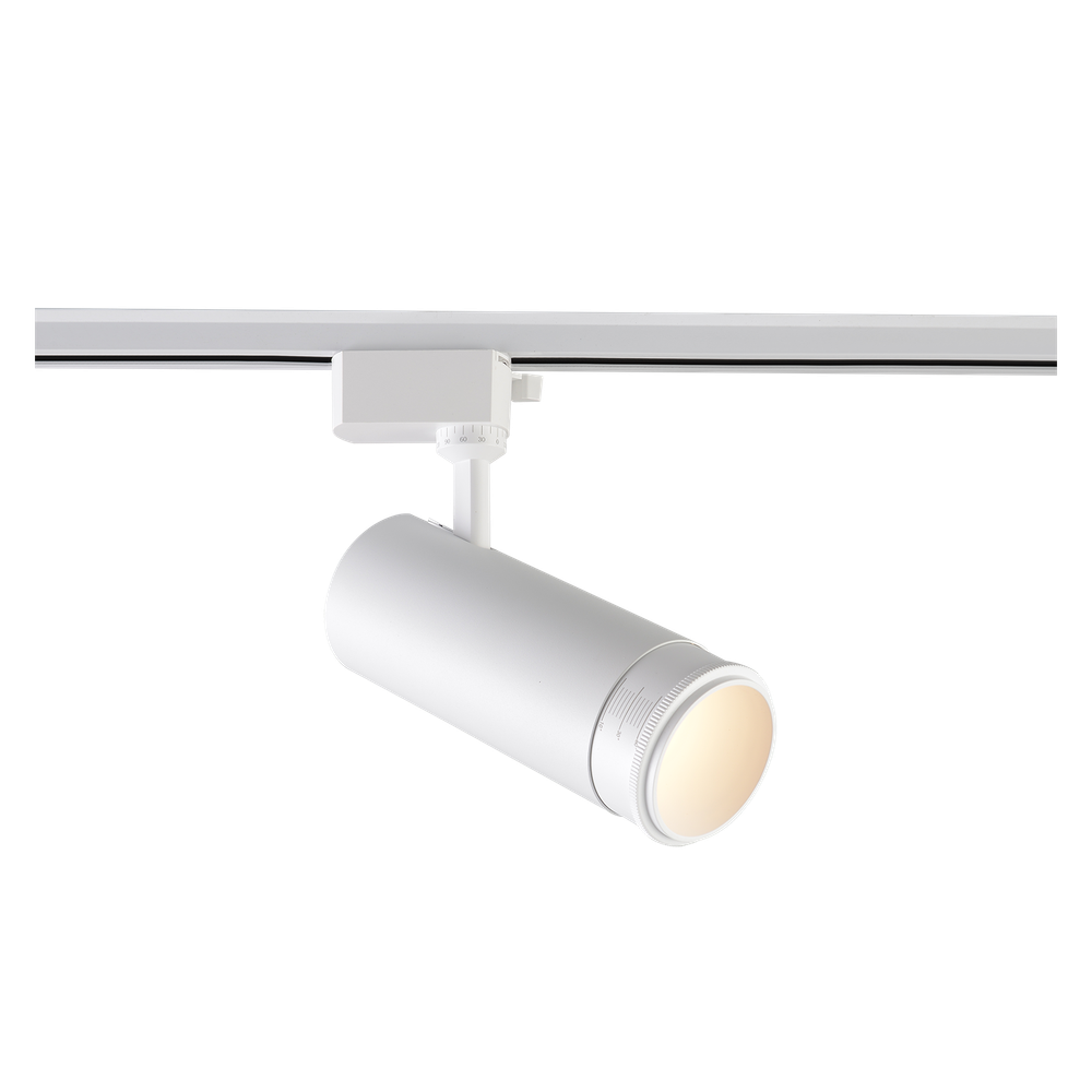 Трековый светодиодный светильник Crystal Lux CLT 0.31 021 WH 3CCT ZOOM