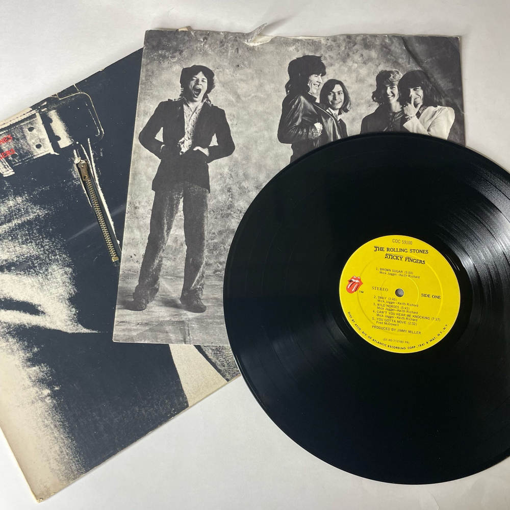 Винтажная виниловая пластинка LP The Rolling Stones Sticky Fingers (США 1971)