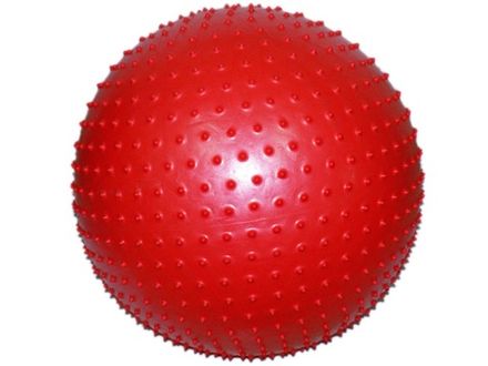 Мяч для фитнеса с массажными шипами d - 60 см GO DO :МА-60  (Красный)