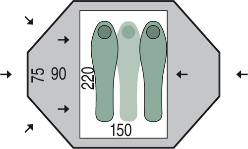 Палатка Pinguin Tornado 2 Duralu