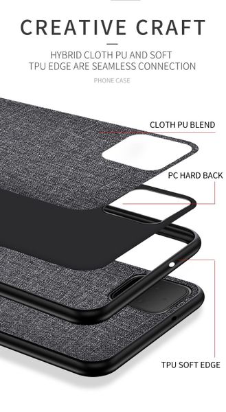 Тканевый чехол для Google Pixel 4 (Черный)