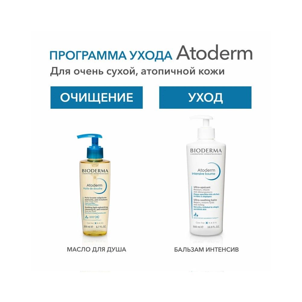 Bioderma Atoderm Huile de douche Масло для душа, 200 мл