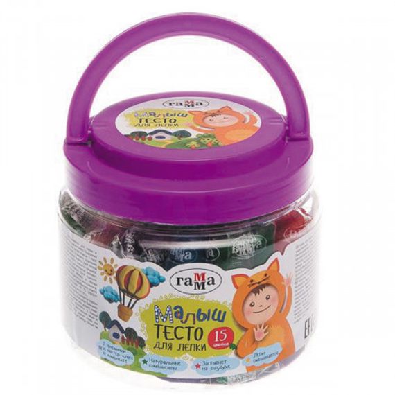 Xəmir lepka üçün Qamma Малыш 15 rəng 375q