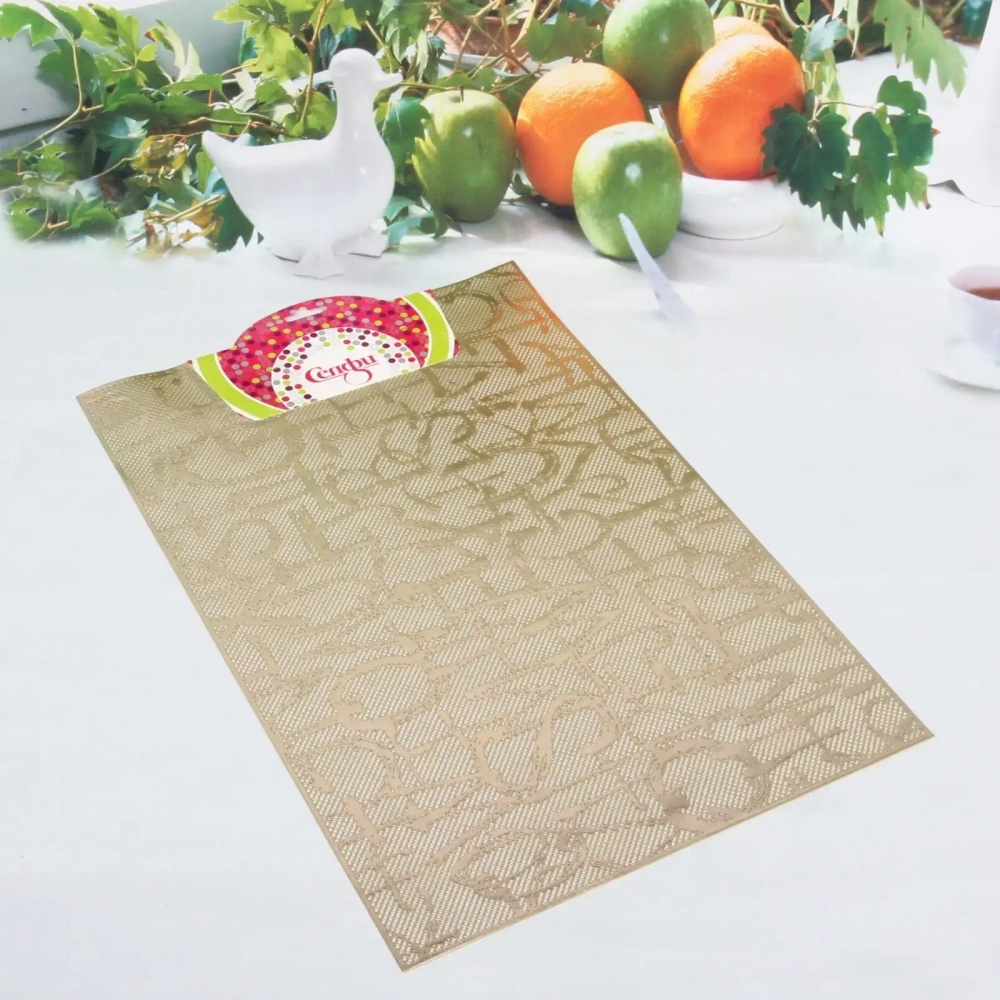 Салфетка на стол 30*45см «Буквы» золото