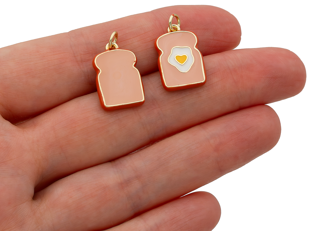 Подвеска "Тост" 17,5мм, эмаль