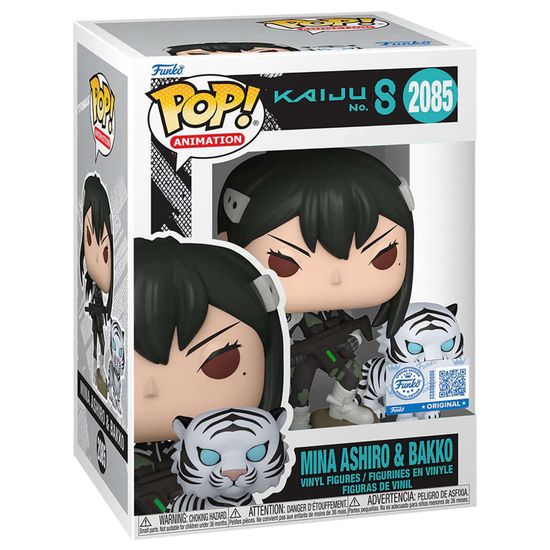 Фигурка Funko POP! Animation Kaiju No. 8 Mina Ashiro & Bakko (Exc) (2085) 87239 / Фигурка Фанко ПОП! по мотивам аниме "Кайдзю №8", Мина Аcиро