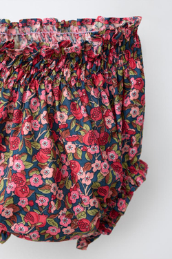 ZARA ТРУСЫ С ЦВЕТОЧНЫМ ПРИНТОМ MADE WITH LIBERTY FABRIC, РОЗОВАТЫЙ