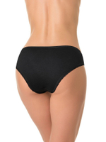 Хлопковые трусики-слипы с ажурными вставками (Размер: S) (Цвет: бежевый)