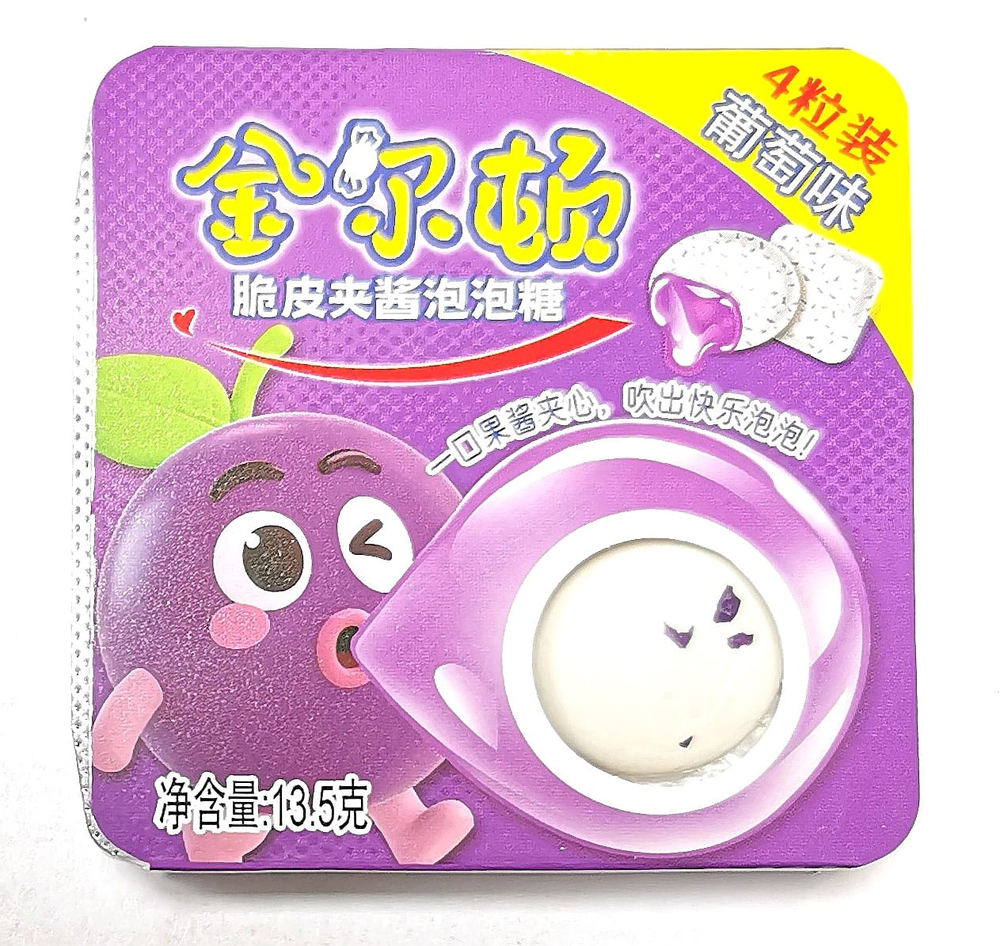 Жевательная резинка NEW ВИНОГРАД 4 в блистере 13,5гр