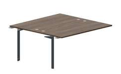 Составной стол на 2 рабочих места 158х156,6х75см (4 громмета) - приставной элемент