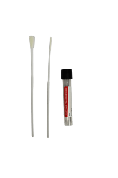 Зонд-тампон ПC+Нейлон универсальный и назофар. со средой для вирусов модиф жидк.и доп крышкой