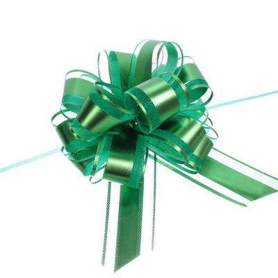 Бант для оформления подарка «Изящный подарок» 5 см, d=15 см, Зеленый