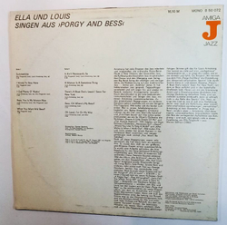 Винтажная виниловая пластинка Ella Fitzgerald and Louis Armstrong Ella Und Louis Singen Aus Porgy And Bess (GDR 1981)