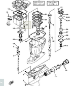 Прокладка под пробку сл. картера F9.9-F300
