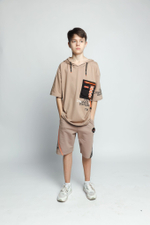 Футболка к/р с капюш. д/м Beneti (T) 2749