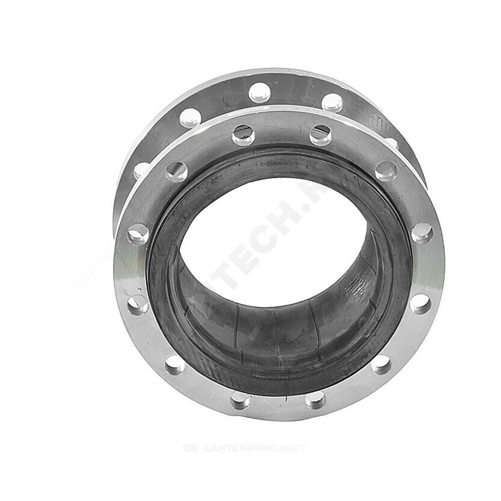 Компенсатор резиновый антивибрационный EPDM 700L Ду 150 Ру16 фл Тмакс=100С L=180мм Zetkama 700L150C00 сжатие/растяжение 16 мм/10 мм