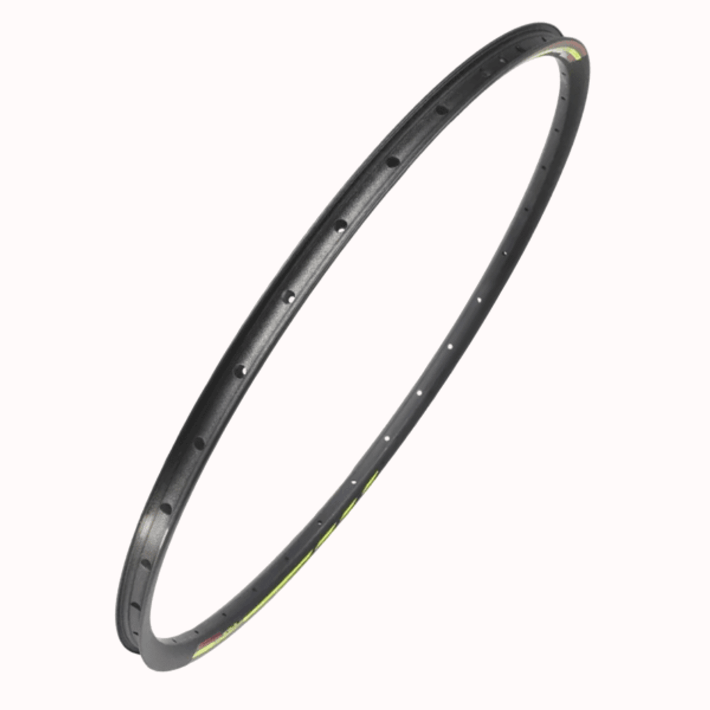 Обод 26" HLQC-GA15B 14Gх32Н алюминиевый чёрный с зелено-бордовой наклейкой/330173