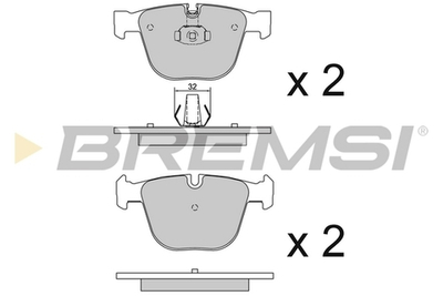 BREMSI - BP3115-BMS - Brake Pad Set, disc brake