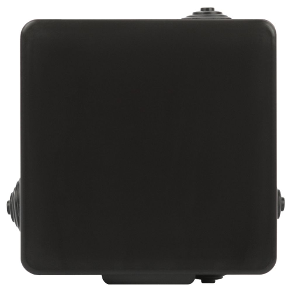 Распаячная коробка ЭРА KOR-100-100-50-8g-B открытой установки черная 100х100х50мм с гермовводами 8 вх. IP54