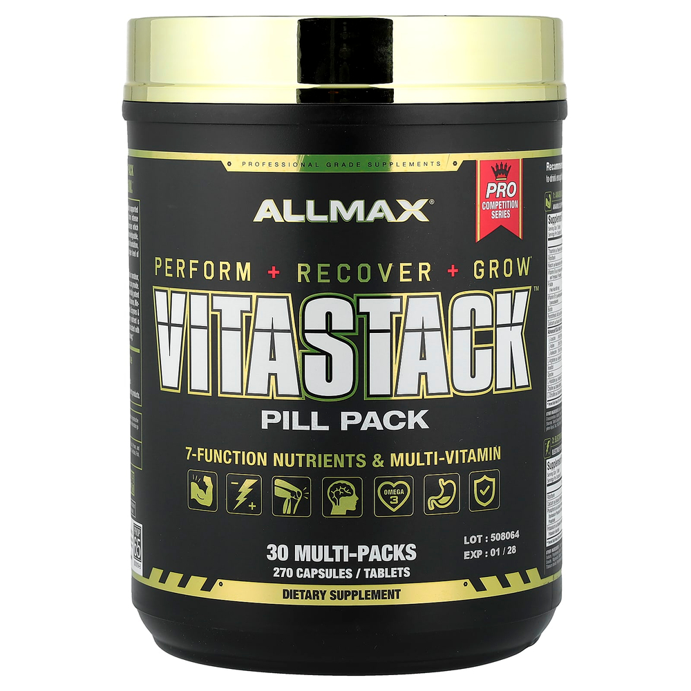 ALLMAX, VITASTACK™, набор таблеток, 30 комплектных упаковок