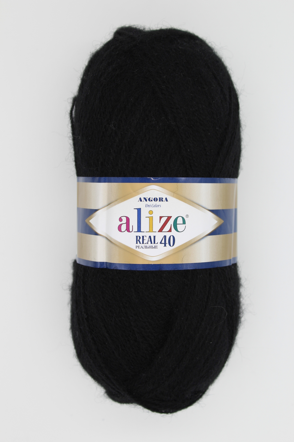 Пряжа "Angora real 40" 60 чёрный
