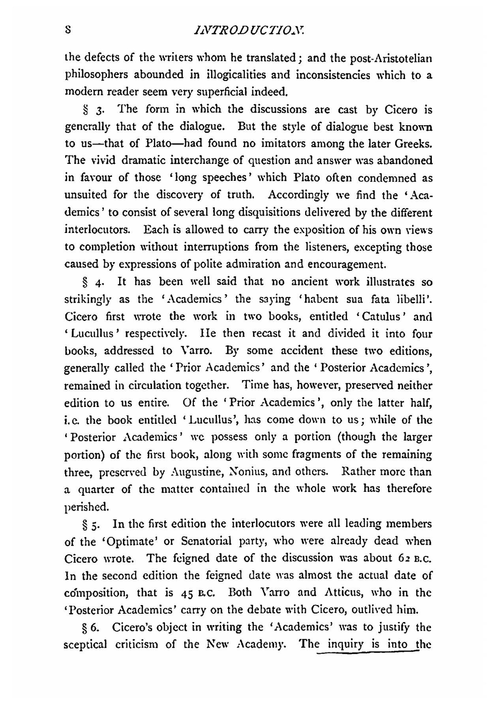 The Academics of Cicero | Marcus Tullius Cicero