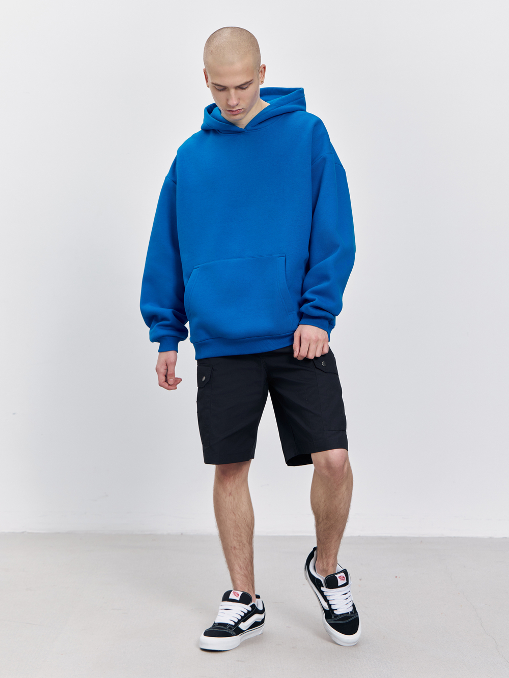 Худи с начесом (синий)