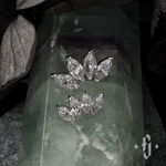 Кластер "Quadruple Marquise" - Белое золото - White CZ