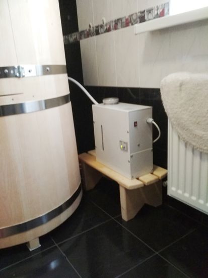 Комплект "КРУГЛЫЙ СТАНДАРТ" (кедровая бочка с парогенератором)