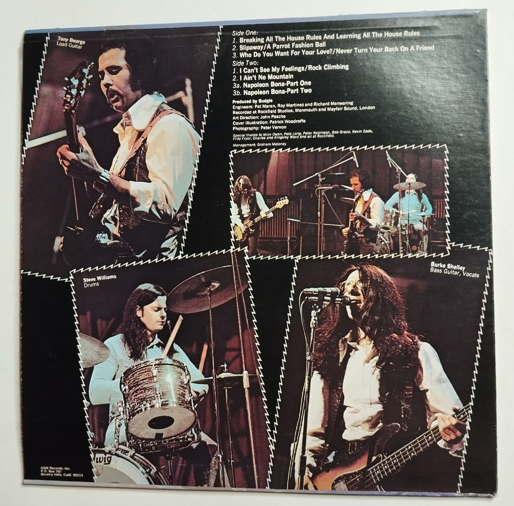 Винтажная виниловая пластинка LP Budgie Bandolier (USA 1975)