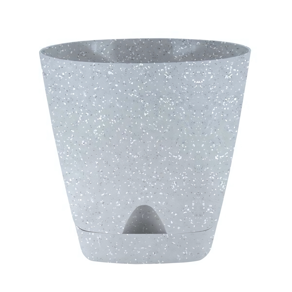 Горшок для цветов InGreen Amsterdam D250мм 8л с прикорневым поливом, светлый камень