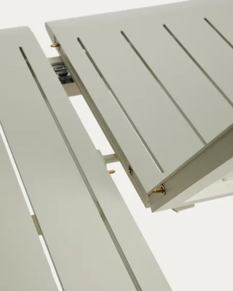 Комплект садовой мебели Brela стол и 6 стульев Canea из алюминия цвета экрю