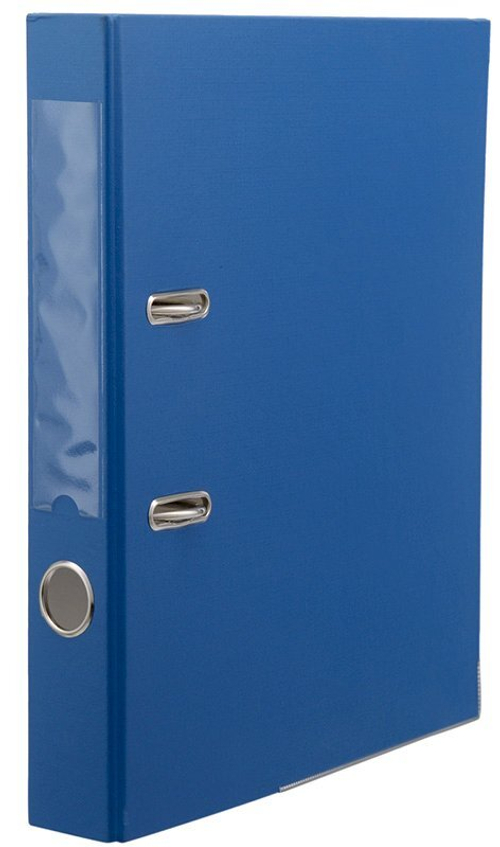 Папка-регистратор Workmate 50 мм, ПВХ, металлический уголок, собранная, синяя