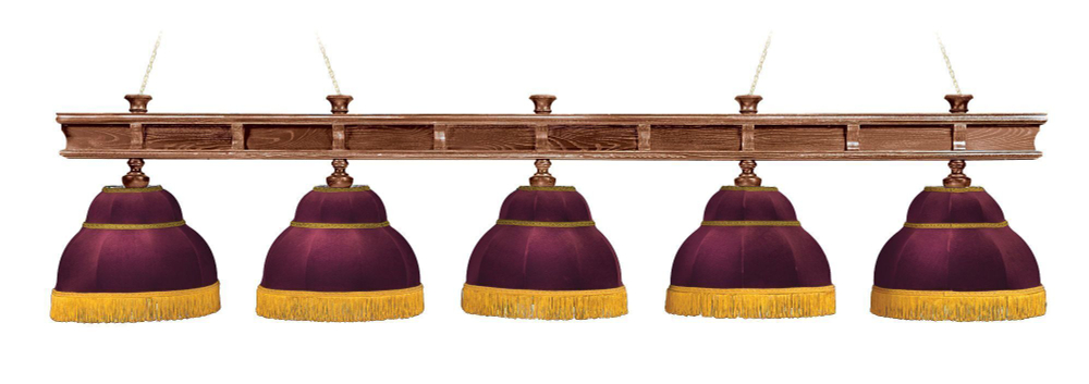 Лампа "Президент" 5 плафона - ясень